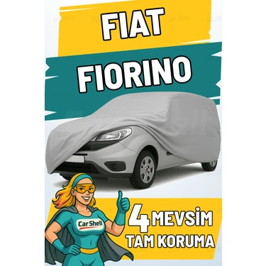 Car Shell Fiat Fiorino Uyumlu Araba Brandası Su ve Güneş Geçirmez Çizilmez Miflonlu Örtü Oto