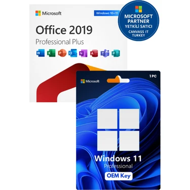 Microsoft Windows 11 Pro Oem Office 2019 Pro Plus Dijital Lisans