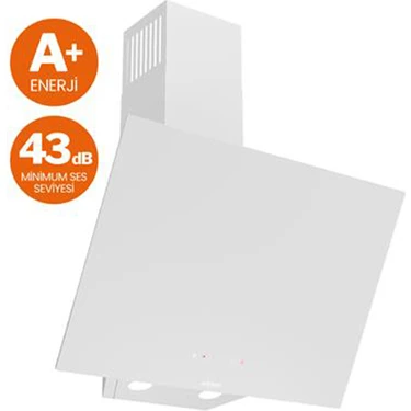 Ferre Mega Plus Serisi Silentart Sessiz Duvar Tipi Eğimli Cam Davlumbaz