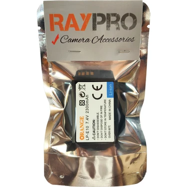 Raypro Canon Eos 1100D 1200D 1300D 2000D 4000D Için LP-E10 Batarya
