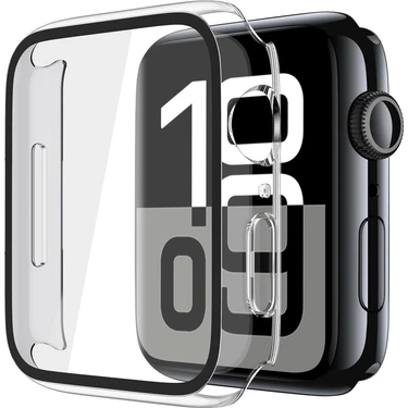 Alstrap Apple Watch 11-10 Uyumlu 42MM Kasa + Ekran Koruyucu Tam Kapsama Darbe Emici
