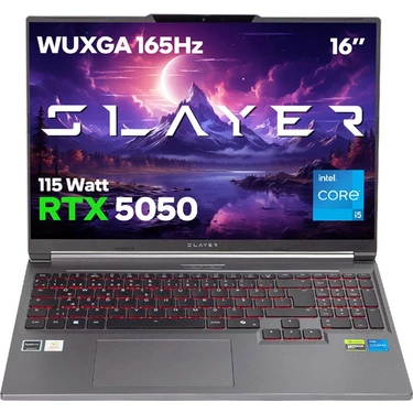 Game Garaj Slayer X5T-5050 C2 Intel Core I5 13500HX 32GB Ram 1tb SSD RTX5050 16" Wuxga 165Hz IPS