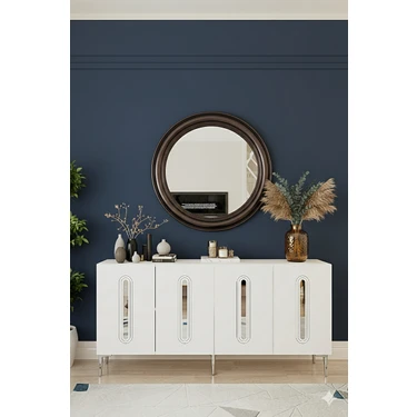 Yumedi Design KA1810BS - Ethema Konsol ,tv Sehpası , Çok Amaçlı Dolap, Kahve Köşesi 180 cm