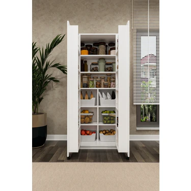 Asra Trend Mutfak Kiler Dolabı Asra Trend Beyaz Mk-01 Fiyatı