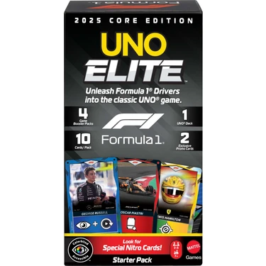 Mattel Uno Elite F1 Kartlar - Başlangıç Paketi