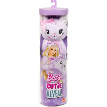Barbie® Cutie Reveal™ Serisi - Kedicik Bebek ve Aksesuarları, Yumuşak Dostlar Serisi Kedicik, 10