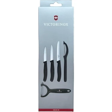 Victorinox Siyah 5 Adet Soyma ve Soyacak Seti Meyve Sebze Hazırlama İçin