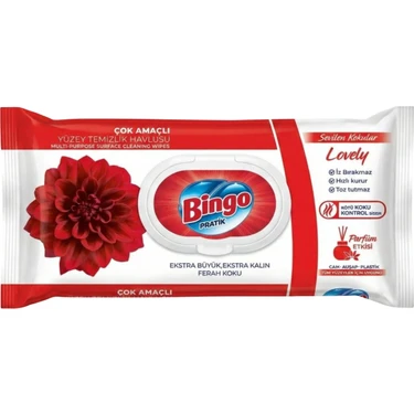 Bingo Yüzey Temizleme Havlusu Sevilen Kokular Lovely