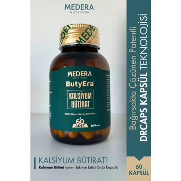 Medera Nutrition Kalsiyum Bütirat İçeren Takviye Edici Gıda