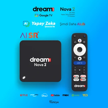 Dreamstar Nova 2 | Yapay Zeka | Android 14 | 4K Lisansli Android TV Box | 32GB