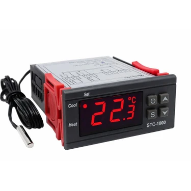 OEM STC-1000 Ac 110-220V 10A LCD Ekranlı Ntc Sensörlü Sıcaklık Kontrol