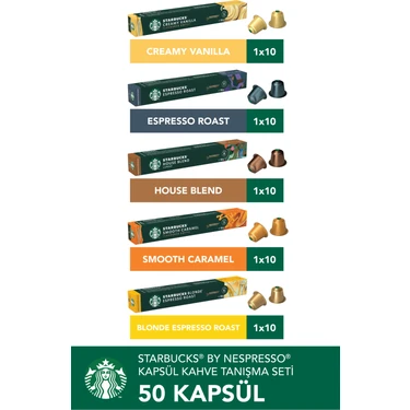 Nespresso Uyumlu Starbucks Kapsül Kahve Tanışma Seti