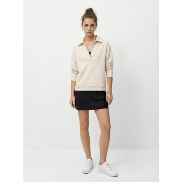 LTB Polo Yaka Düğmeli Bej
