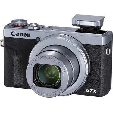 Canon Powershot G7X Mark Iıı Fotoğraf Makinesi (Gri) + Lexar 128GB Sd 205MB/S Hafıza Kartı / On