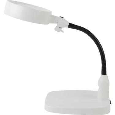 Masaüstü 10X LED Işıklı Büyüteç Okuma El Sanatları Onarım Büyüteç 7765 -