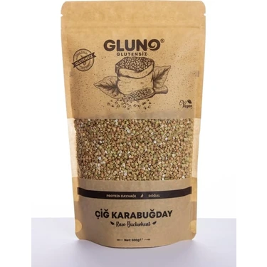 Gluno Glutensiz Çiğ Karabuğday (Tane) 500