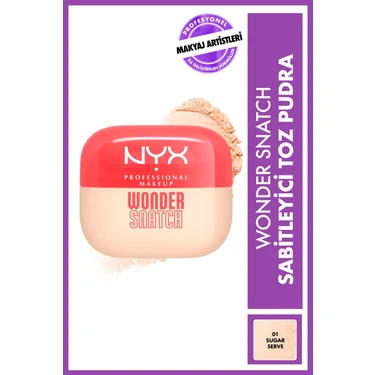 NYX Professional Makeup Wonder Snatch Sabitleyici Toz Pudra - 01 -Sugar