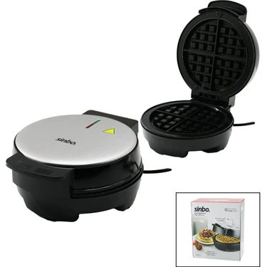 Go İthalat Belçika Waffle Makinesi Elektrikli 4 Waffle - Yapışmaz Döküm Plaka Paslanmaz Çelik Üst