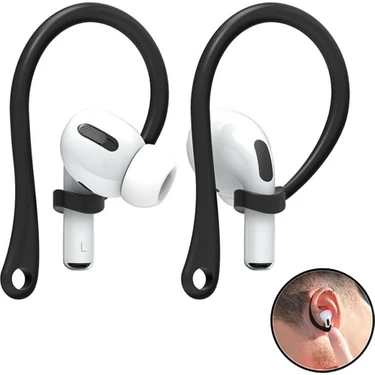 Dexmon Airpods 4 3 2 1 Pro Pro 2 Uyumlu Silikon Kulaklık Tutucu Kulak Askısı Düşmeyi