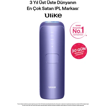 Ulike Air 3 Acıyı Önleyen Sapphire Buz Soğutma IPL Lazer Epilasyon Aleti Mor, 700.000 Atım, Deri