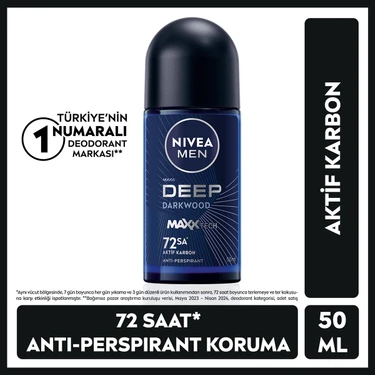 Nivea Men Deep Dimension Erkek Deodorant Roll-On 50