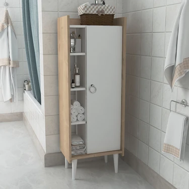 Lagomood Ruby Çok Amaçlı Dolap Banyo Mutfak Beyaz
