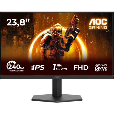 AOC 24G11ZE 23,8" 240 Hz(OC) 0,3 ms FreeSync Full HD HDR 10 Fast IPS Oyuncu