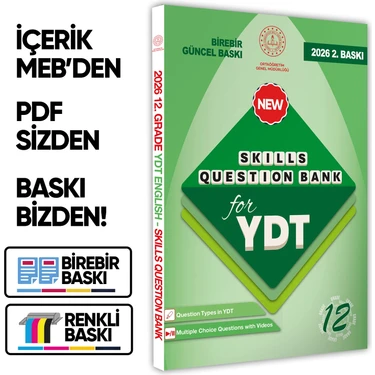 Karakutu Yayınları 2026 Ydt Mebi Ingilizce 12.sınıf Skills Question Bank (Beceri Temelli Soru