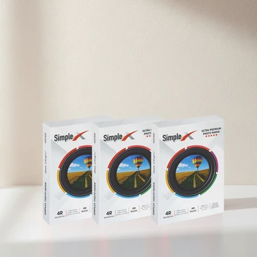 SİMPLEX 10X15 cm (4R) Parlak Fotoğraf Kağıdı 270 gr - 300