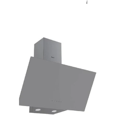 Ferre D079 Gri Tek Cam Davlumbaz 60 cm Duvar Tipi Yüksek Emiş Gücü ve Şık