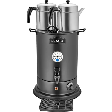 Remta 2 Demlikli Elite Çay Makinesi 18 lt 2000 W Güçlü Paslanmaz Çelik Özellikli