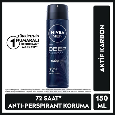 Nivea Men Deep Darkwood Deodorant 150