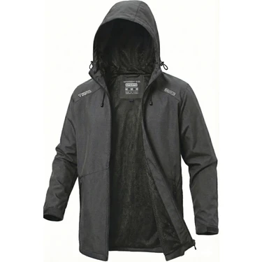 Ghassy Co.Erkek Rüzgarlık/Yağmurluk Outdoor Omuz Detaylı Mevsimlik Füme Spor