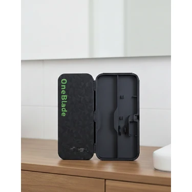 Devotech Oneblade Traş Makinesi Uyumlu Karbon Baskılı Premium Saklama Kutusu | Kompakt & Geniş Iç