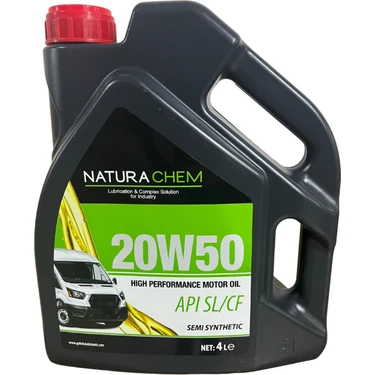 Naturachem 20W-50 Yüksek Performanslı Motor Yağı 4