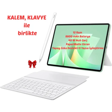 HUAWEİ Matepad 12GB 256GB 144Hz Kalem, Klavye Papermatte - Emuı Tablet 11.5 Inc Yapay Zeka