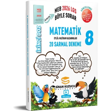 Sinan Kuzucu Yayınları 2026 8. Sınıf Matematik Ikinci Doz Sarmal Branş