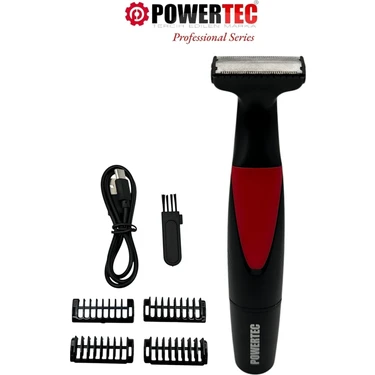 Powertec TR-655 Vücut Tıraş Makinesi (Body Groom) Çift Bıçak - Sıfıra Yakın