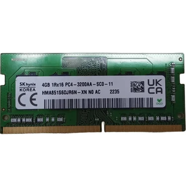 SK Hynix 4GB 3200MHz DDR4 SoDimm Ram HMA851S6DJR6N Fiyatı