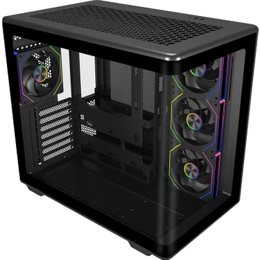 Cooler Master Elite 600 Curve TG Siyah 850W 80+ Gold Gen5 ARGB 4x12 Fan, Back-Connect destekli
