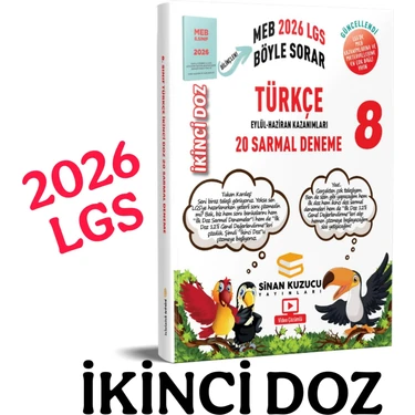 Sinan Kuzucu İkinci Doz Sarmal Branş Denemeleri Türkçe 8. Sınıf 2026 LGS