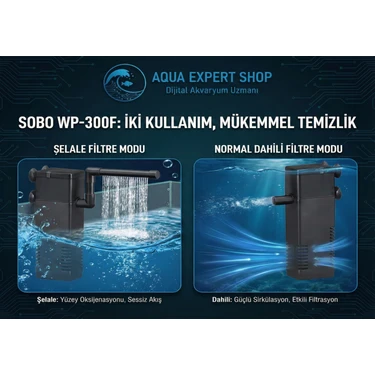 Sobo Akvaryum Iç Şelale Filtre WP-300F 2W