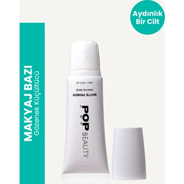 Pop Beauty Aydınlık Veren Gözenek Küçülten Makyaj Bazı, Primer,