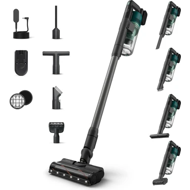 Philips Dikey Şarjlı Süpürge XC6456/10 499-250 Watt Güç Değeri ve Fırça Başlık Tipi ile Etkili