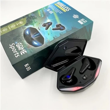 Angelphoto K55 Tws Bluetooth Kulak İçi Oyuncu Kulaklığı HD Mikrofonlu Ergonomik