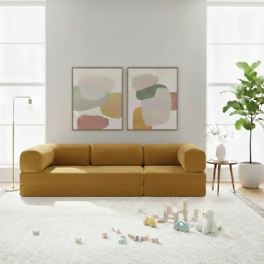 Nwin Home Linea Long 100x300 cm Modern Modüler Köşe Koltuk - Çok Amaçlı Yer Minderi Yatak Dinlenme