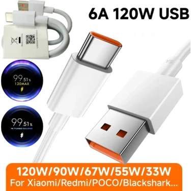 67W hızlı şarj 6 Amper Type-C Kablo (Başlık