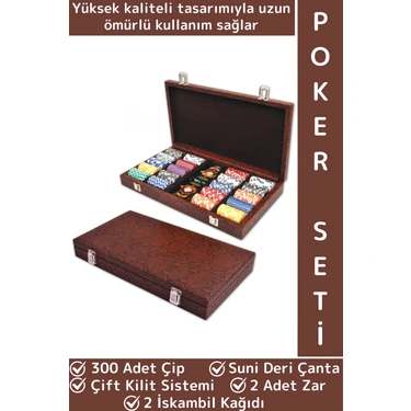 Wintoup Elit Texas Holdem Casino Blackjack 300 Çipli Çift Fiyatı