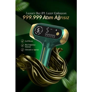 Ensiga Lazer Epilasyon 999.999 Atım Kuvars Lamba Yeşil Renkli Ağrısız Vücut Yüz