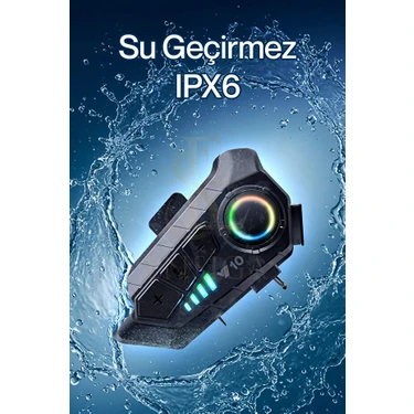 Ensiga Su Geçirmez 2 Bağlantılı Intercom Motosiklet Kask 2.000MAH Intercoom 300M Bluetooth